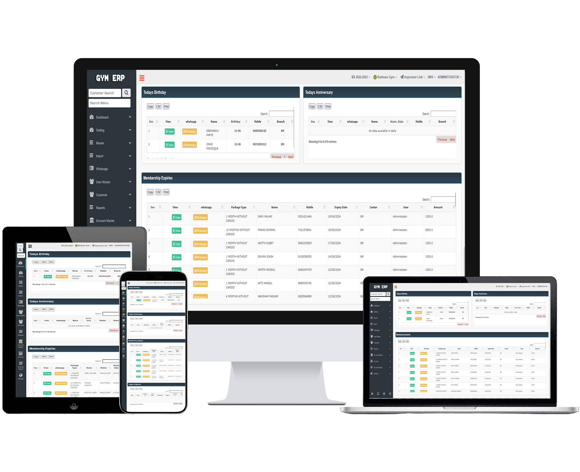Gym Analytics Dashboard